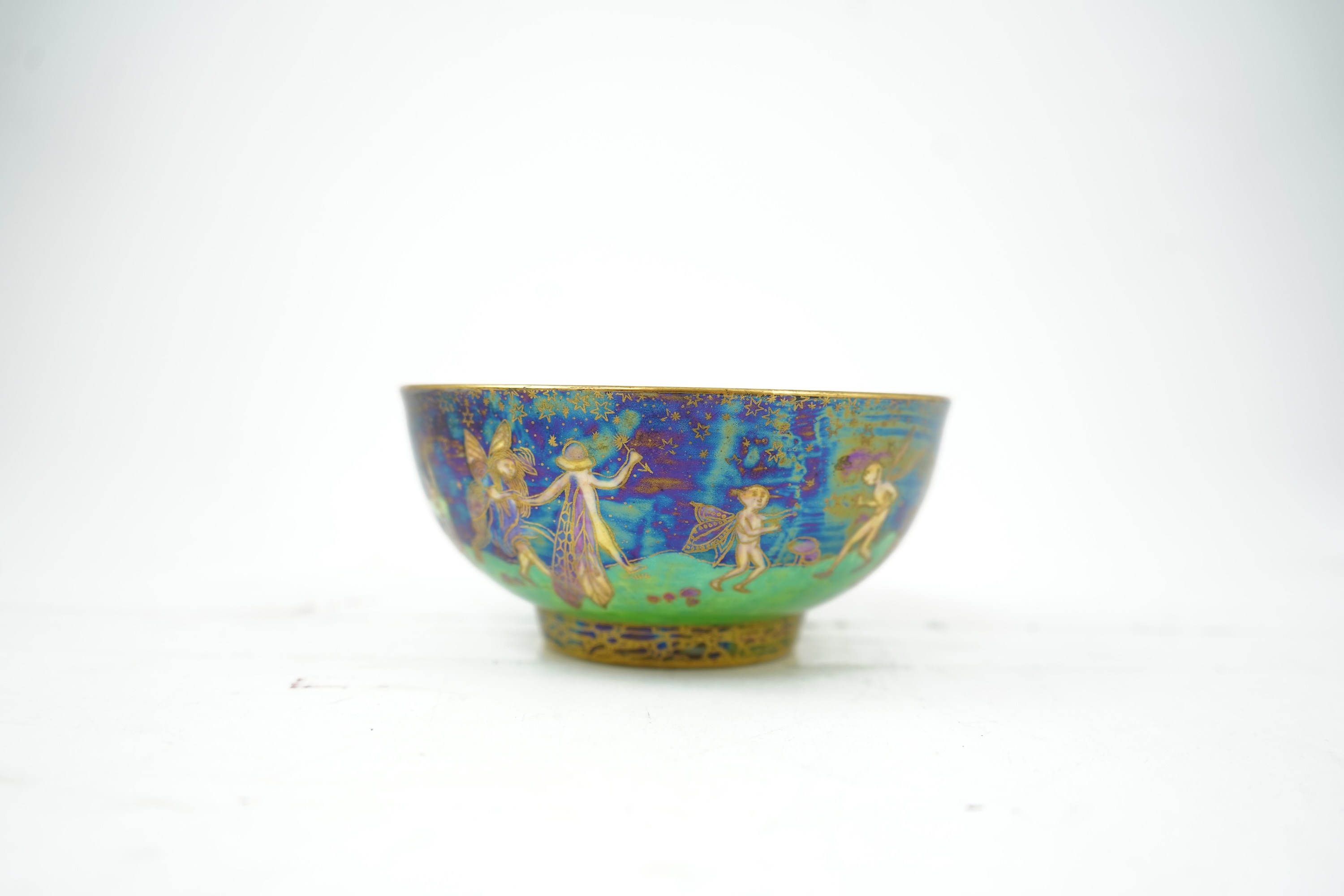 Daisy Makeig-Jones (1881-1945) for Wedgwood: A Fairyland lustre ‘Leap Frogging Elves’ bowl